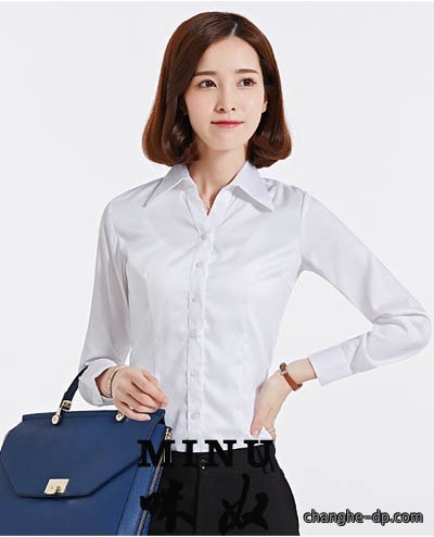 女士长袖衬衫定做20
