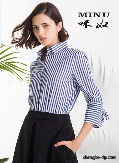 女士长袖衬衫定做66